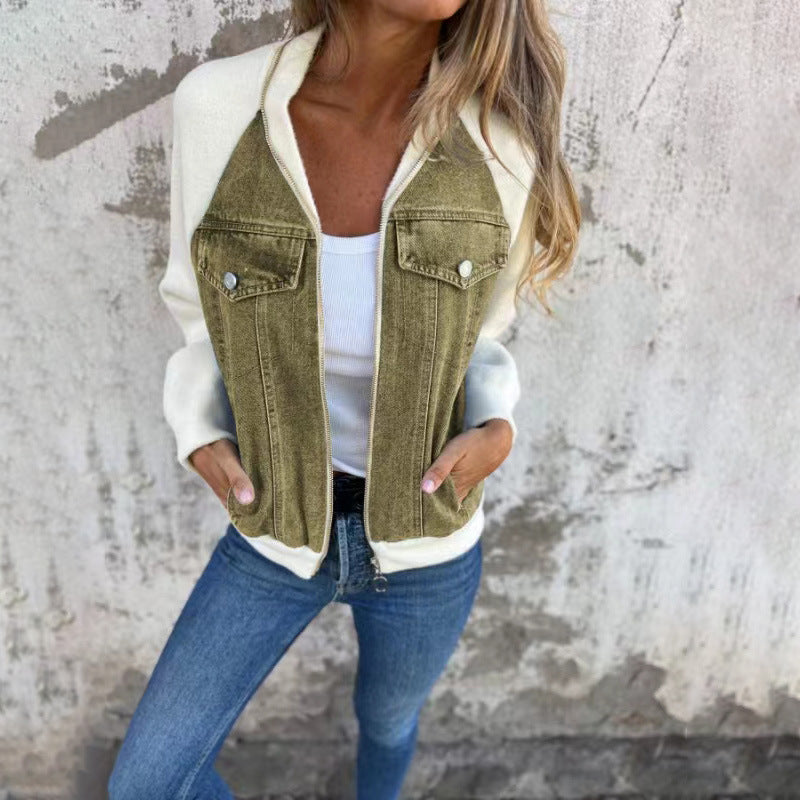 Veste en jeans décontractée pour femme