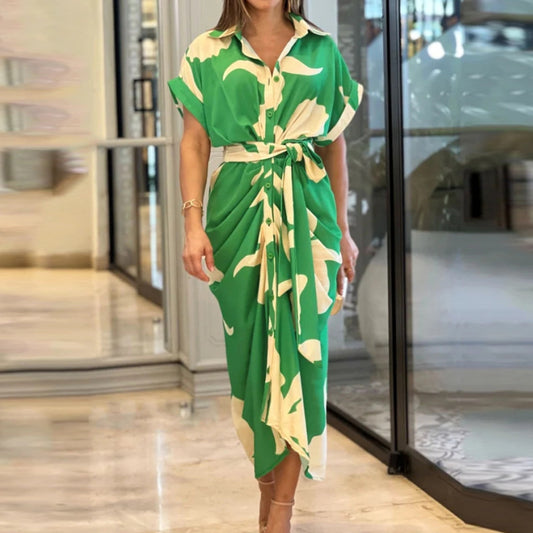 Robe longue élégante fleurie