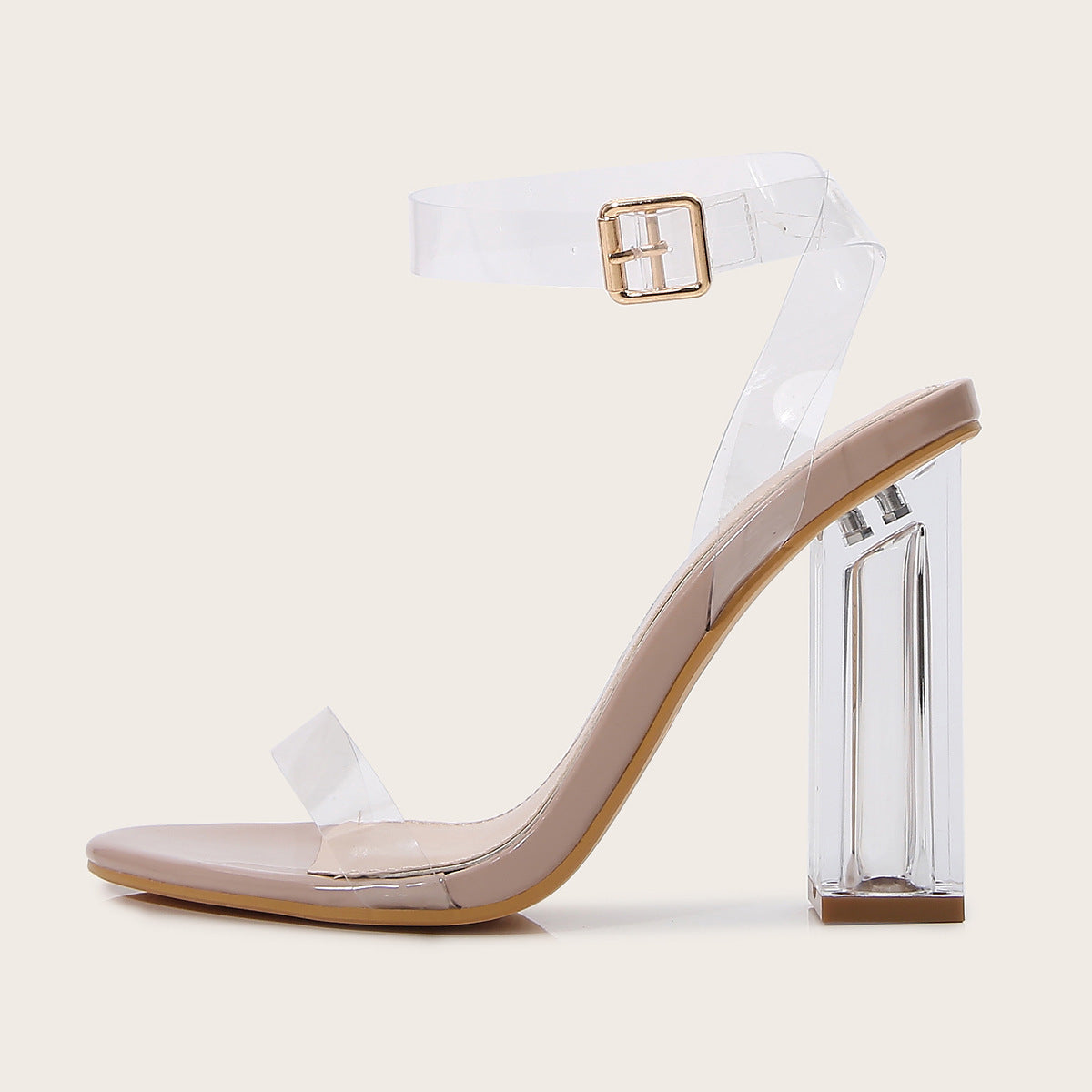 Chaussures transparentes chic pour femme
