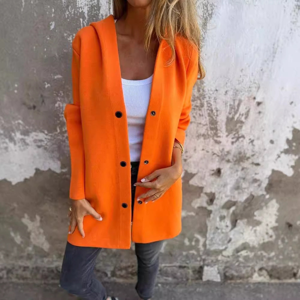 Cardigan décontracté à capuche
