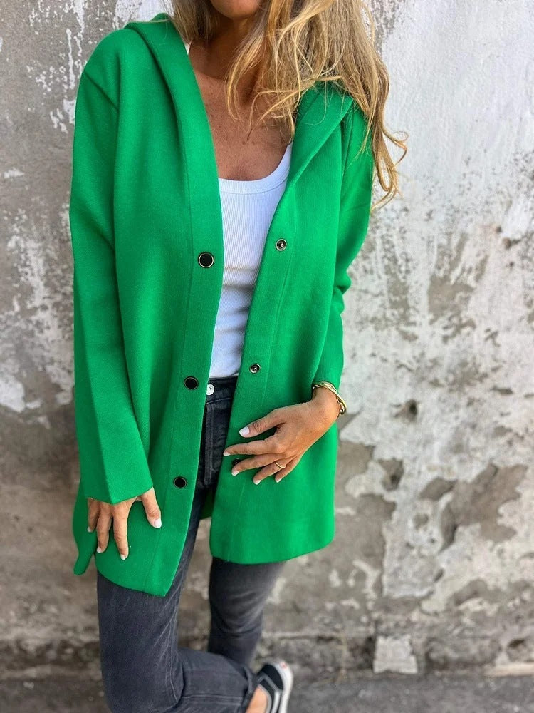 Cardigan décontracté à capuche