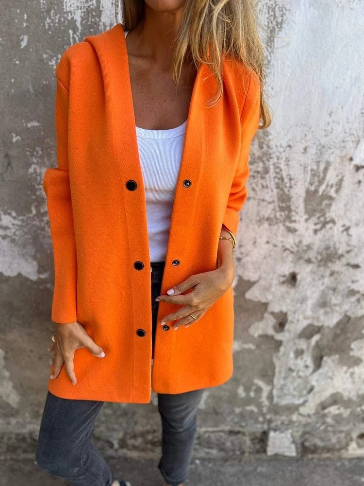Cardigan décontracté à capuche