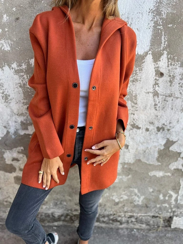 Cardigan décontracté à capuche