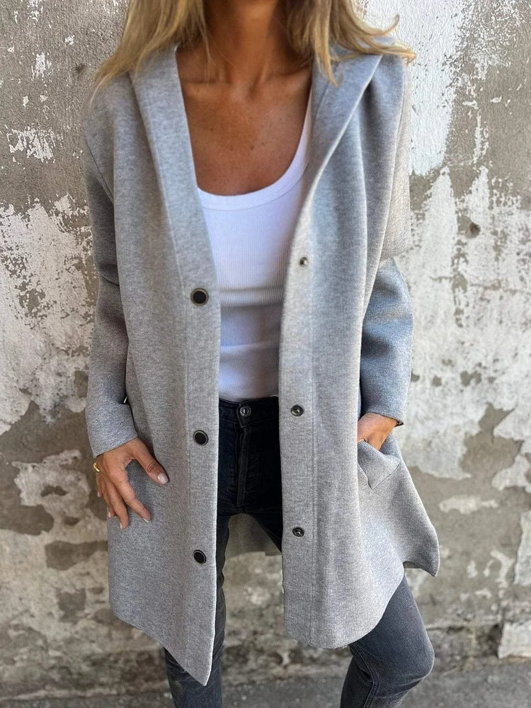 Cardigan décontracté à capuche