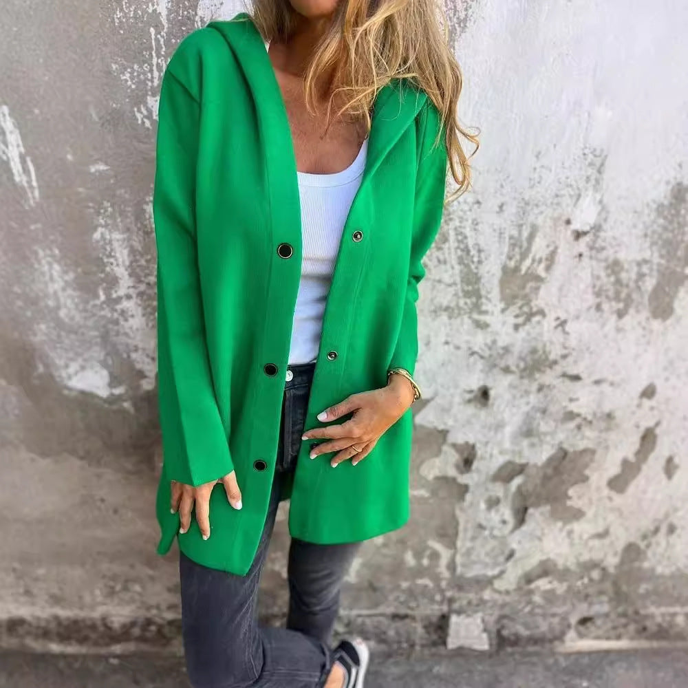 Cardigan décontracté à capuche