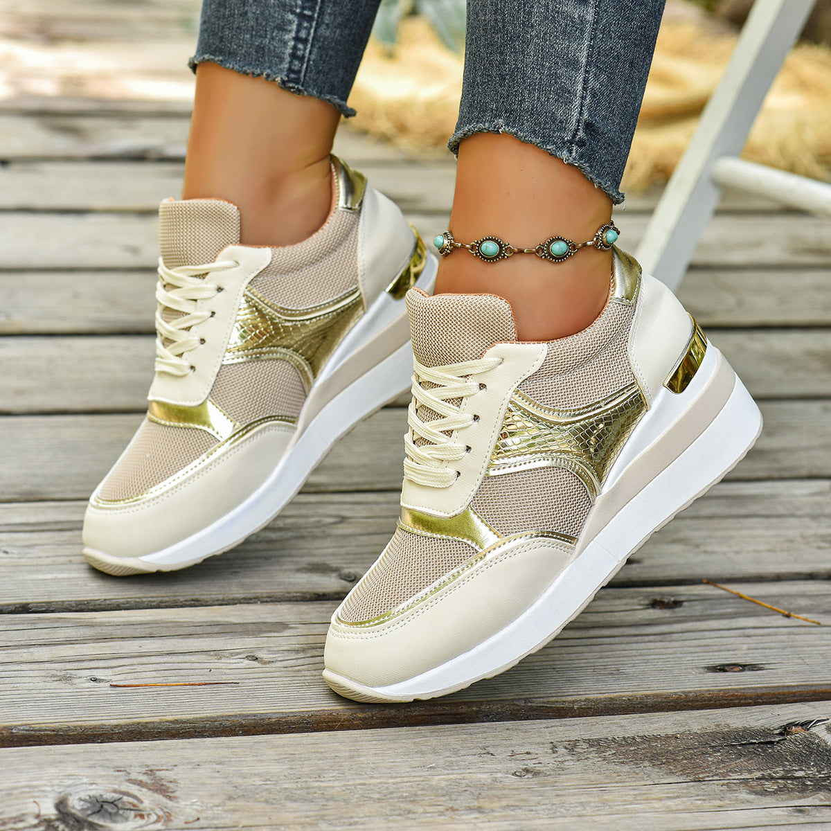 Sneakers tendance pour femme – coupe décontractée