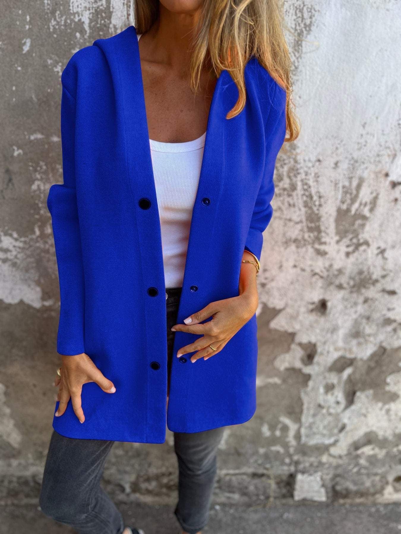 Cardigan décontracté à capuche