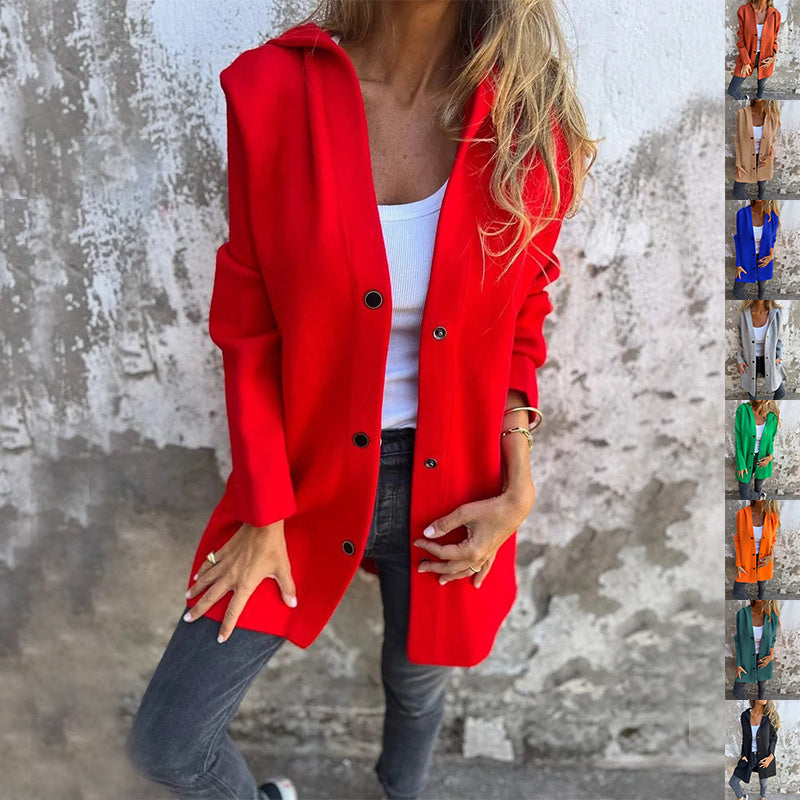 Cardigan décontracté à capuche